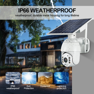 Losafe 1080P Wifi telecamera di sicurezza per esterni 4G di energia solare di visione notturna Wireless CCTV integrato microfono a due vie sensore Audio CMOS - Product Image 3
