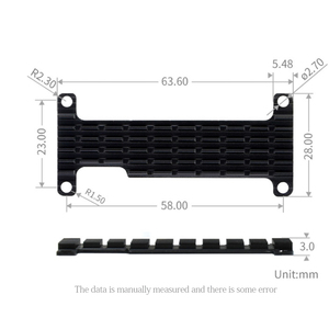 Roarkit Raspberry PI RPi Zero/Zero 2 w dedicato in lega di alluminio dissipatore di calore resistente alla corrosione/ossidazione - Product Image 6
