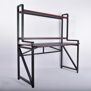 Escritorio DE ORDENADOR DE ESTUDIO Simple de gama alta, muebles de oficina populares con portavasos, superficie de Metal y MDF para uso doméstico - Product Image 4