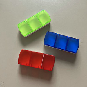 Hộp đựng thuốc hình chữ nhật 3 ngăn, dùng sáng, trưa, tối, hàng ngày - Product Image 2