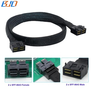 Mini <strong>SAS</strong> HD SFF-8643 8i to SFF8643 8i Server High Speed Data Extension Cable 12Gbps 50CM 80CM 100CM - Product Image 2