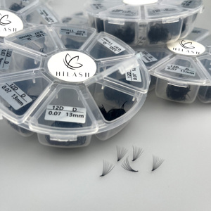 Thin Base Handmade Loose <strong>Pro</strong> Made Fans 9d <strong>16d</strong> 20d Pointy Base Promade Fans Eyelashes - Product Image 6
