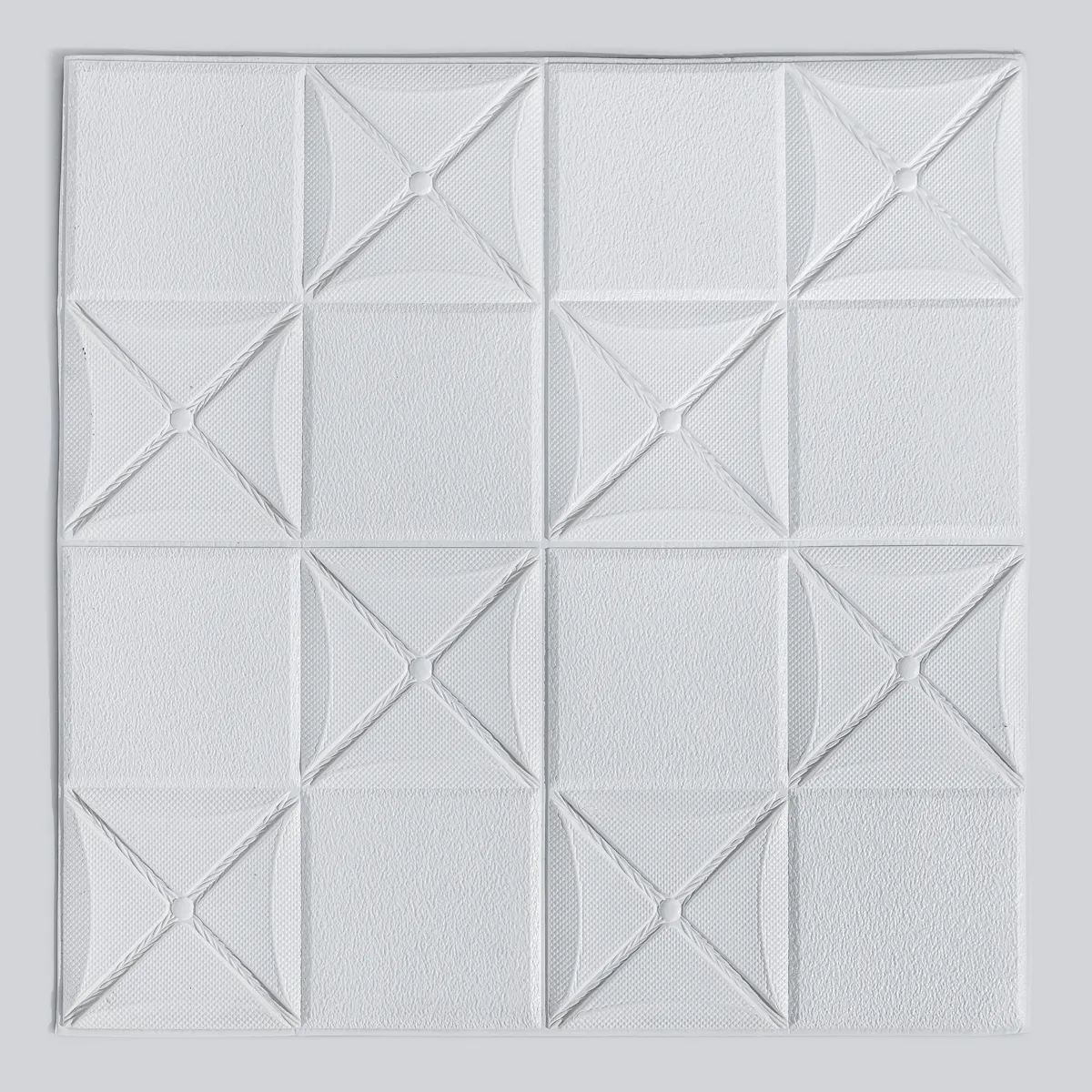 Autoadhesiva azulejos de 3d papel pintado cuadrado y X apariencia al por mayor decoración de Casa de color cálido de papel
