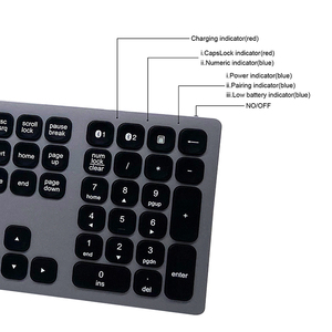 Aluminum Teclado Rechargeable 7 Color Rgb Backlit Bluetooths Aluminium <strong>Keyboard</strong> <strong>bluetooth</strong> Computer <strong>Keyboard</strong> Wireless <strong>Keyboard</strong> - Product Image 3
