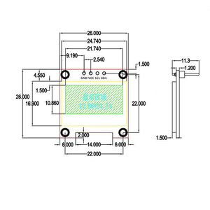 Schermo OLED da 0.96 pollici 12864 modulo Display LCD SSD1315 I2C interfaccia modulo a 4 pin - Product Image 5