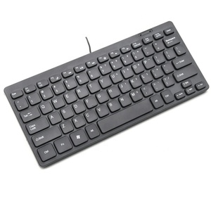 K1000 87 Teclas Cable Delgado Teclado Pequeño Multimedia Mini Teclado Multimedia FN clave Mini Teclado