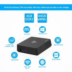 AK5 Apollo Lake N3350 Quad Core Portable <strong>Pc</strong> Dual Band WIFI 2.4G/5.0G Win10 Mini <strong>Pc</strong> Computer AK5 4GB 64GB With <strong>Video</strong> Output - Product Image 6