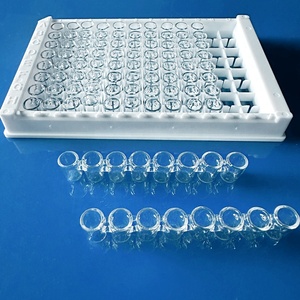 Cao rõ ràng có thể tháo rời thủy tinh thạch anh UV 96 tốt tấm hợp nhất thạch anh Elisa <span class=keywords><strong>multiwell</strong></span> <span class=keywords><strong>microplate</strong></span> cho <span class=keywords><strong>microplate</strong></span> đọc - Product Image 1