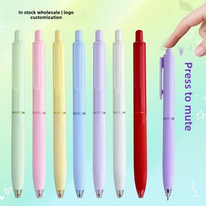 高价值可定制标志可伸缩签字笔快干糖果色系列0.5毫米制造商库存塑料 - Product Image 1