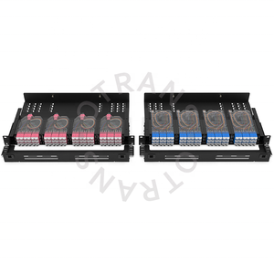OTRANS 19インチ1Uデュアルファンクション光ファイバーパッチパネル144固定板金プロセスミストスプレーFTTH用 - Product Image 1