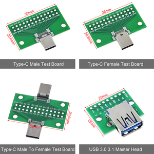 USB-Stecker/MINI MICRO USB-zu-DIP-Adapter Buchse 2,54-Anschluss B Typ C USB 2.0 3.0-Buchse - Product Image 3