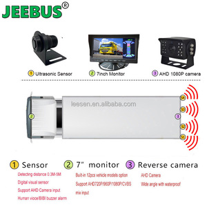 Heavy Duty Truck Bus Vehicle Backup Car Camera 7inch <strong>LCD</strong> Monitor Kit with 24V Parking <strong>Sensor</strong> Ultrasonic Detection Spot Blind - Product Image 4