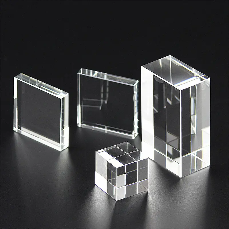 K9 cubo de vidro cristal branco bloco, para gravação a laser 3d laser cristal foto cubo