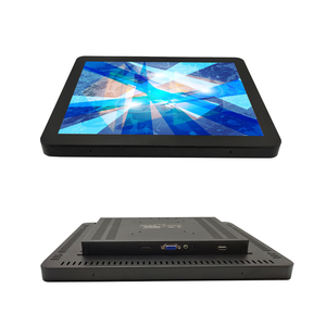 Monitor LCD Industrial de 15 pulgadas con interfaz VGA HD MI USB Monitor de pantalla táctil con marco impermeable