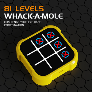 Sessiz modu ile şarj edilebilir el bulmaca oyun tahta oyunları konsolu 4 in 1 elektronik Tic Tac Toe oyunu çocuklar için - Product Image 3