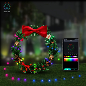 LED RGB Cambio de colores Control remoto y aplicación Música y sincronización de voz USB Navidad Cortina inteligente Hada Cadena de luces - Product Image 4
