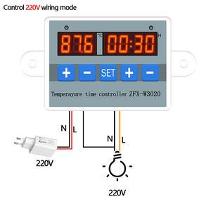 12V/24V/220V calefacción refrigeración Led Control de temperatura relé temperatura tiempo controlador termostato Control termorregulador temporizador - Product Image 2