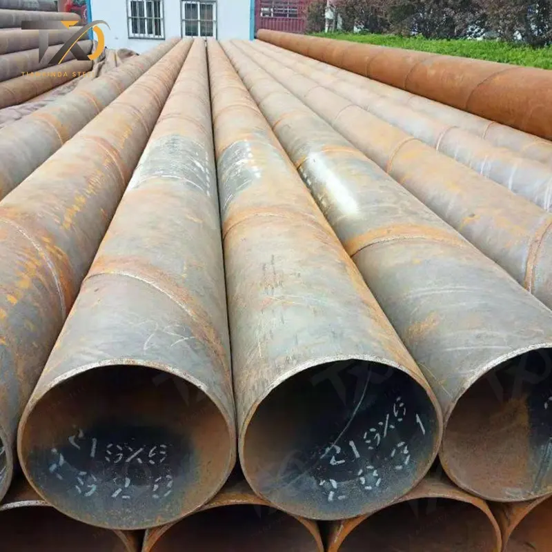 SAWL büyük çaplı kaynaklı boru UOE spiral çelik boru stokta ve su işleri için kaynaklı karbon çelik boru