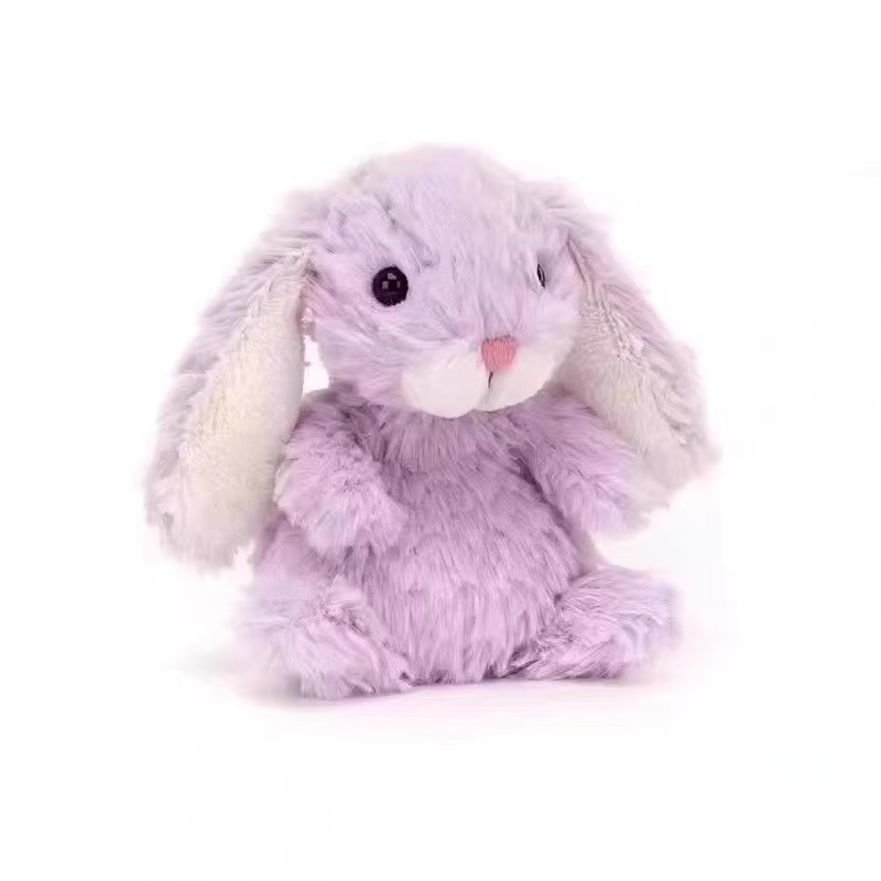 Doux lapin violet 15cm