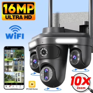 Jordan 2025 HDスマート16MP 5レンズ4スクリーン3 Pzt WiFi 10x光学ズームIPC360ホームアプリナイトビジョン熱画像8Kトリプルカメラ - Product Image 4