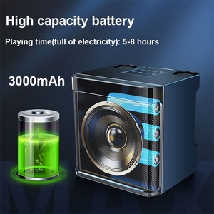 10WプロフェッショナルポータブルワイヤレススピーカーワイヤレスカラオケスピーカーBluetoothスピーカー (<span class=keywords><strong>2</strong></span>マイク付き)