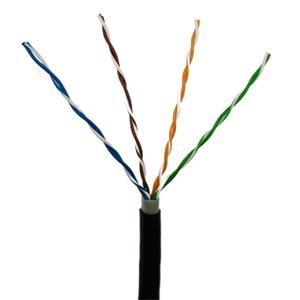 Shielded Unshielded Outdoor cat5e cat6 lan <strong>network</strong> ethernet siamese <strong>cable</strong> with 2c power for cctv security camera <strong>system</strong> - Product Image 1