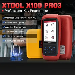 Programador de llaves profesional XTOOL X100 Pro3, herramientas de diagnóstico de coche, lector de código, 7 Servicios, actualización gratuita de por vida con adaptador EEPROM