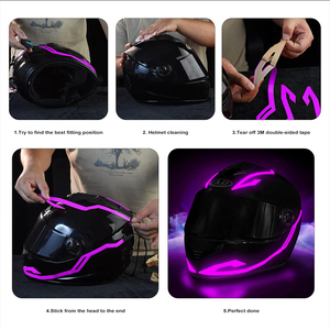 Có thể sạc lại <span class=keywords><strong>RGB</strong></span> <span class=keywords><strong>LED</strong></span> Mũ bảo hiểm ánh sáng cho xe máy không thấm nước USB sạc <span class=keywords><strong>LED</strong></span> ánh sáng lạnh cho xe máy cho ramadan tốt nghiệp - Product Image 6