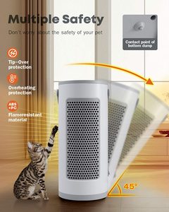 เครื่องทําความร้อนไฟฟ้าแบบพกพา 2000W, ตัวจับเวลาในตัวพร้อมรีโมทคอนโทรล, พัดลมทําความร้อนแบบทิปโอเวอร์และป้องกันความร้อนสูงเกินไป - Product Image 4