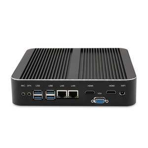 Mini PC de cuatro núcleos para uso doméstico, escritorio pequeño, Mini PC Core Gaming Sin ventilador, HTPC, Micro estación de trabajo de oficina, microordenador - Product Image 1