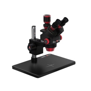 Base de microscopio trinocular YCS 6558S HD con 6, 5X58 Zoom 4K Kit de luz de cámara para teléfonos móviles PCB Reparación de herramientas eléctricas de soldadura - Product Image 1