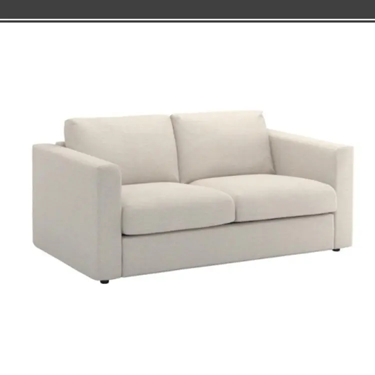 Solid Wood Frame High Quality Foam Fabric Sofa Living Room Furniture for Two Seater Sofa