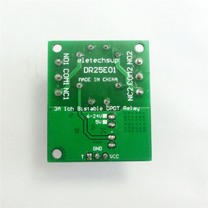 DC 5V 6V-24V 3-5A Flip-Flop Latch DPDT modulo relè bistabile autobloccante doppia scheda interruttore per Arduino MEGA AVR LED - Product Image 3