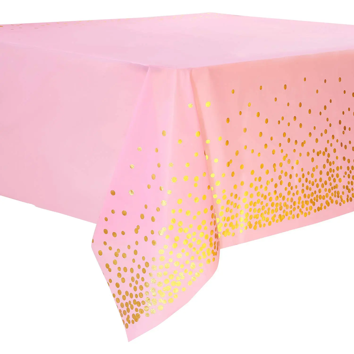 New arrival 137*274cm stamping polka dot tablecloth disposable party dot tablecloth wholesale