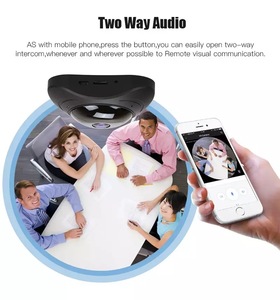 全高清 960P 3MP 360 度全景 VR Fisheye 无线 Wifi Infrired 夜视运动检测网络迷你闭路电视相机 - Product Image 3