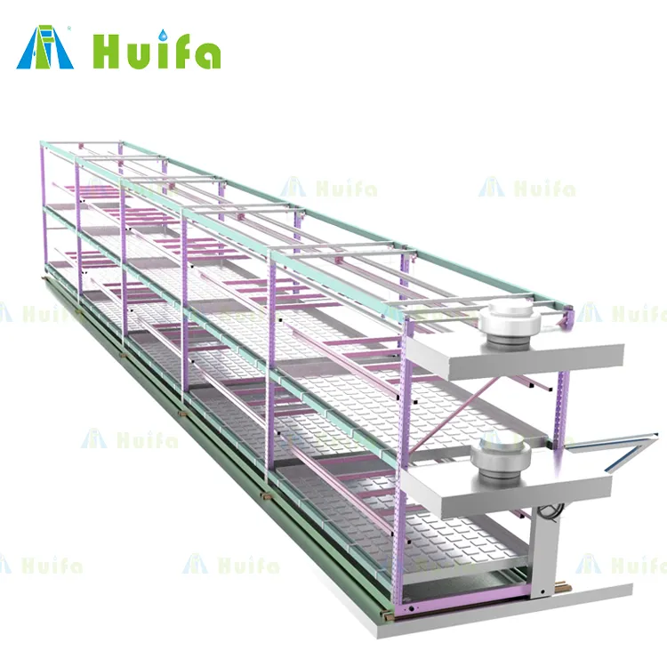 Hydrophonic Growing Tables Garden Farming Vertical Farm Grow Rack Hydroponic System Thailand Grow Rack