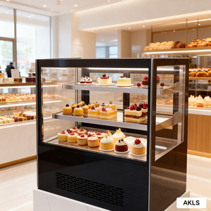 Thương mại tủ lạnh bánh & Cửa hàng bánh hiển thị mát với 2 cửa kính tự động rã đông kiểm soát nhiệt độ kỹ thuật số - Product Image 2