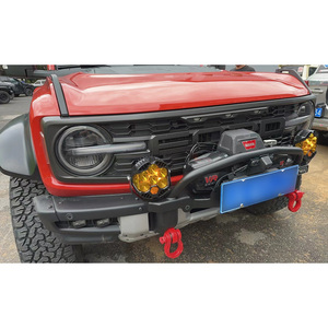 High-Strength Front Winch Mount Plate for Bronco Off-Road Recovery System Compatible Exterior Accessory