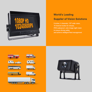 Monitor digital de 9 pulgadas para camión, cámara de vídeo digital dividida, 120 grados, vista trasera, marcha atrás, impermeable, ip68, sistema de cámara de coche - Product Image 3
