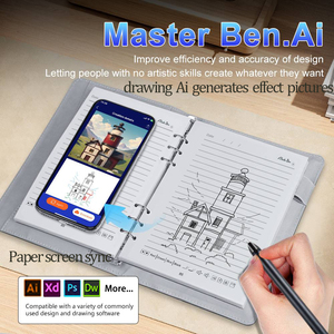 Bloc de notas AI directo de fábrica AI dibujo escritura AI corrección de documentos traducción de idiomas grabación Bluetooth cuaderno inteligente - Product Image 2