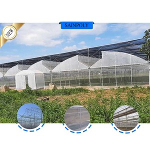 Estructura de marco de invernadero modelo 2025 con sistema hidropónico y diseño dentado - Product Image 1