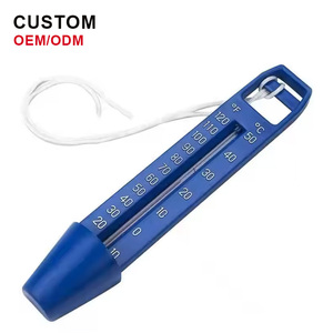 Economy Large Plastic Scoop Piscina Agua Dial Termómetro Funcional Hogar Piscina Carne Termómetro con cuerda - Product Image 2
