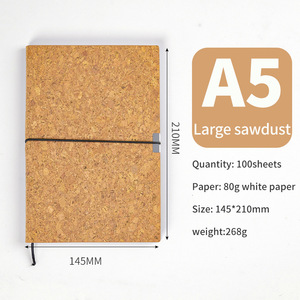 Hochwertiges Eco Environmental Cork Journal Tagebuch Notizbuch mit Metalls chnalle Gummiband Benutzer definiertes Logo Recyceltes Cover Notizbuch - Product Image 6