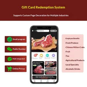 Sistema di Riscatto Carte Regalo Programma Mini WeChat <span class=keywords><strong>Software</strong></span> per Uso Industriale con Buoni Regalo Hairy Crab - Product Image 2