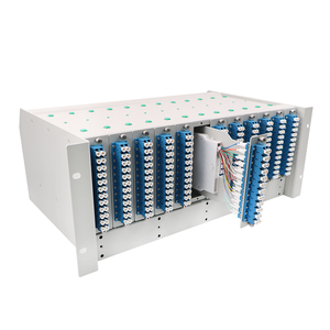FCST03601 19&quot; Rack Mounting 3U 4U Subrack 144 Port 288 Core Plug In Eurocard <strong>Modules</strong> Fiber Optic <strong>Patch</strong> <strong>Panel</strong> For Date Center Use - Product Image 2