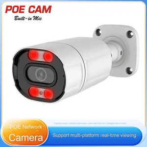 JUNZHENG 4K HD rete 48V POE rete IP fotocamera Bullet costruito in Mic H.265 CMOS sensore Full Color visione notturna all'aperto - Product Image 2
