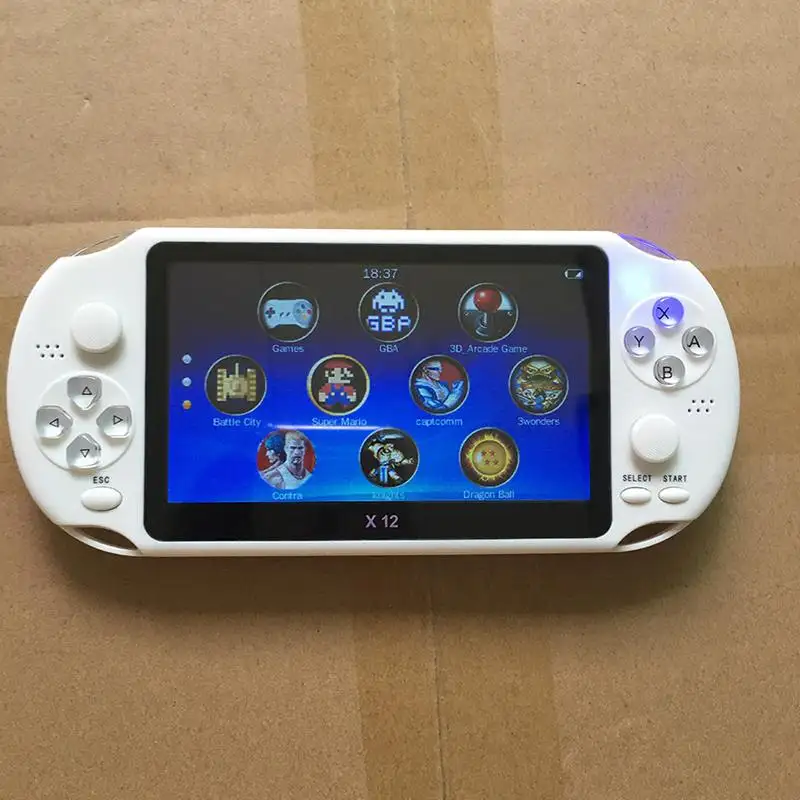 Consola de juegos clásicos de mano, 5,1 pulgadas, 2000 juegos retro integrados para PSP para FC X12