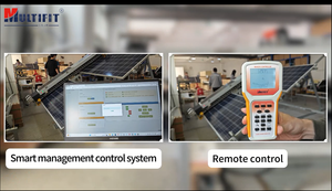 Robot pembersih Panel surya Kanan & kiri, Multifit dapat disesuaikan sistem deteksi tepi otomatis <span class=keywords><strong>Sensor</strong></span> tetesan hujan pengisian sendiri - Product Image 5