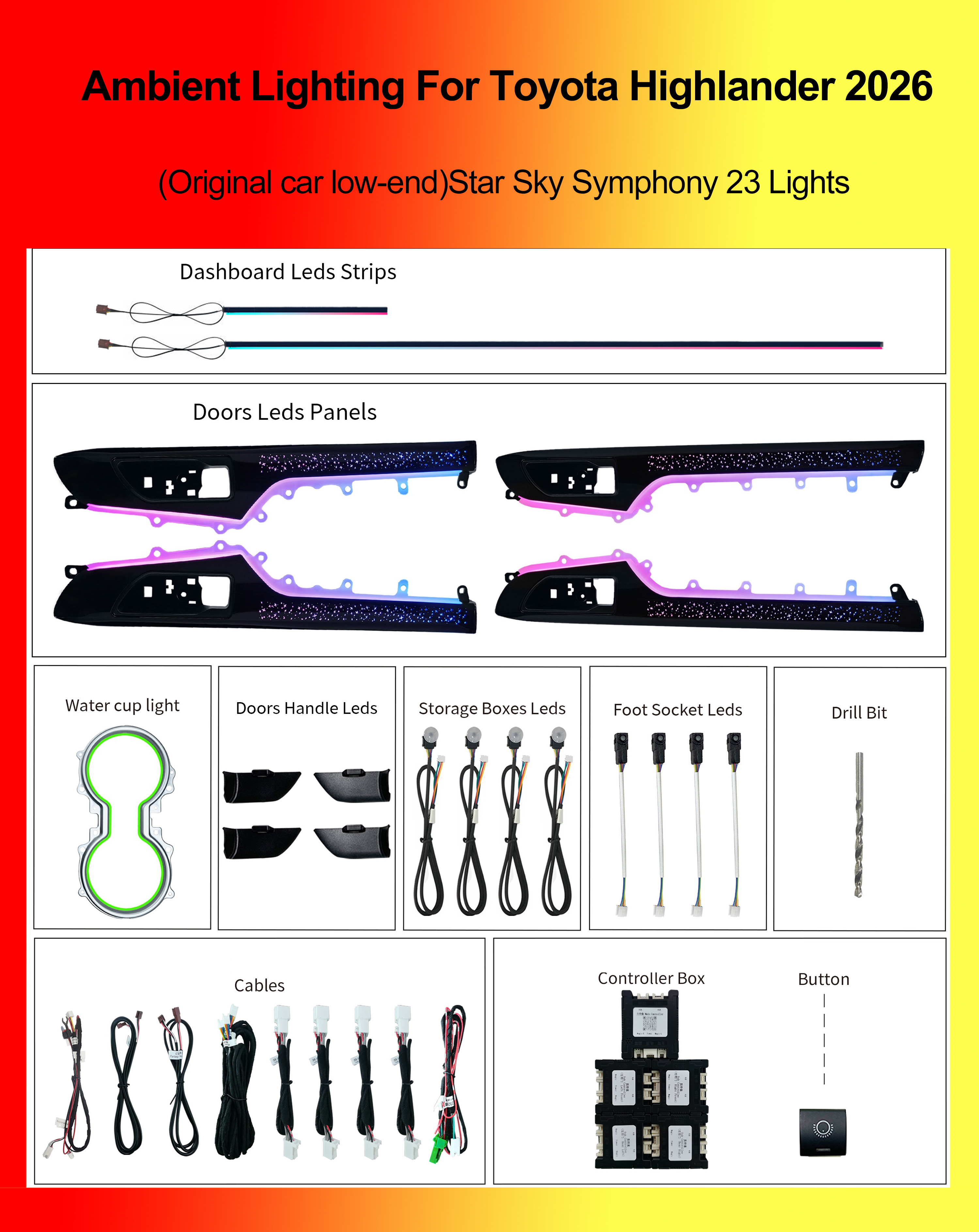 (Original car low-end)Star Sky Symphony 23 Lights