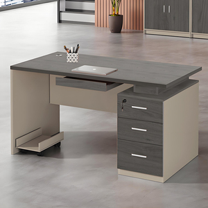 Ergonomic Cheap Price Office School Study MDF Executive Desk Organizer Office <strong>Computer</strong> Single Desk <strong>Tables</strong> with <strong>Three</strong> Drawers - Product Image 4